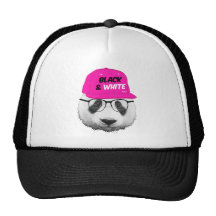 PANDA Black and White Hat