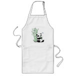 Panda Eating Bamboo Apron