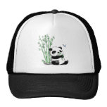 Panda Eating Bamboo Trucker Hat