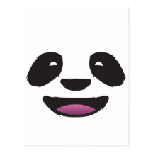 Panda Face - Cute animal wildlife Postcards
