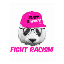 PANDA FIGHT RACISM POSTCARDS