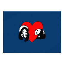 Panda Love Invitation