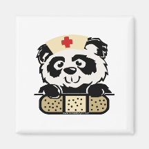 Panda Nurse Fridge Magnets