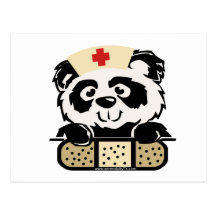 Panda Nurse Post Cards