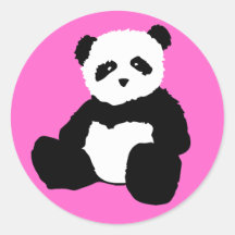 panda plush. sticker