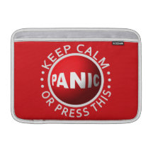 Panic Button MacBook sleeve