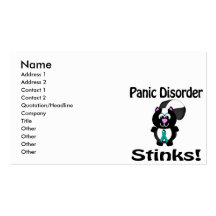 Panic Disorder Stinks Skunk Awareness Design Business Card Templates