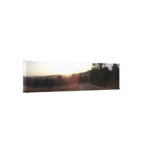 Panoramic Countryside Road Canvas Stretched Canvas Print