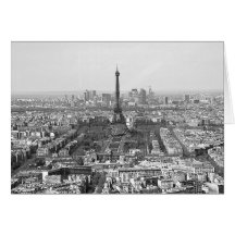 Panoramic Eiffel Tower Greeting Cards