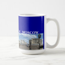 Panoramic Moscow cityscape Coffee Mugs