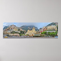 Panoramic of Positano, Italy Print