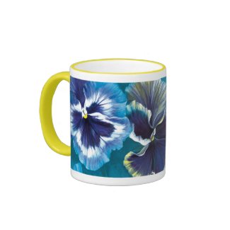 Pansies mug mug