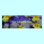 Pansy Floral Business Card business cards