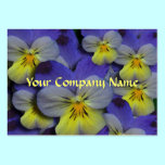 Pansy Floral Business Card business cards