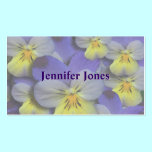 Pansy Floral Mummy Calling Card business cards
