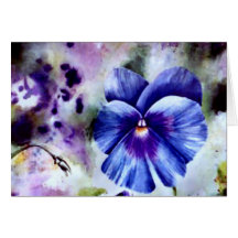Pansy Greeting Card