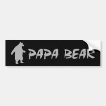 Papa Bear Bumper Sticker