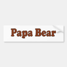 Papa Bear Bumper Stickers