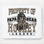 Papa Bear Hockey by Mudge Studios Mousepad