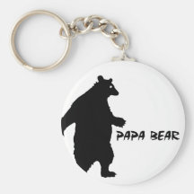 Papa Bear Keychain