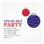 Paper Lanterns 4th of July Party Invitations