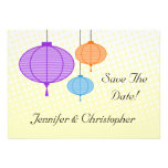 Paper Lanterns Save The Date Cards Announcements