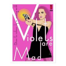 Paperback Postcard: Violets Are Mad