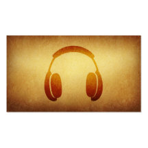 Papered Archive Deejay Headphone Business Card