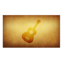 Papered Archive Guitar Musician Business Card