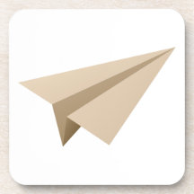Papierflieger paper plane getränk untersetzer