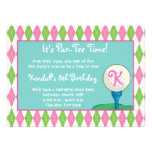 Par-Tee Time Girl Personalised Invites