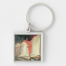 Parable of the Wise and Foolish Virgins, 1886 Keychain