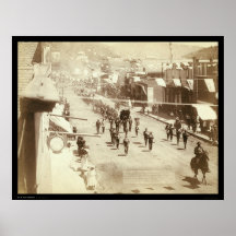 Parade Celebrating Deadwood Gold Silver SD 1888 Print