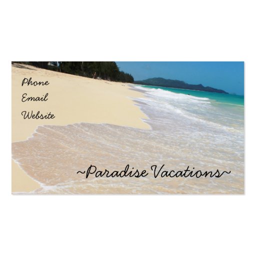 Paradise Business Card