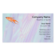 Paradise Fish. Business Card Template
