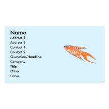 Paradise Fish. Business Card Templates