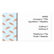 Paradise Fish Pattern on Blue. Business Card