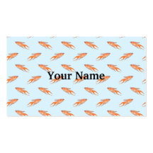 Paradise Fish Pattern on Blue. Business Card