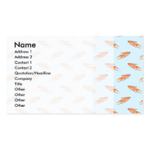 Paradise Fish Pattern on Blue. Business Card Templates