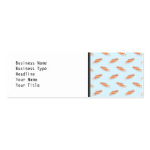 Paradise Fish Pattern on Blue. Business Card