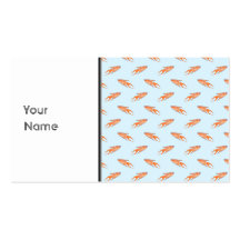Paradise Fish Pattern on Blue. Business Card Template
