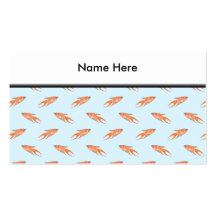 Paradise Fish Pattern on Blue. Business Cards