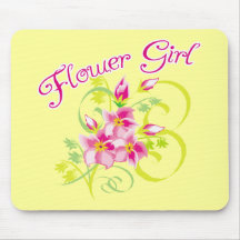 Paradise Flowergirl  Favours Mouse Pad