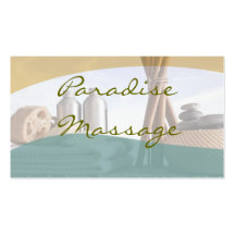 Paradise Massage Business Card Template