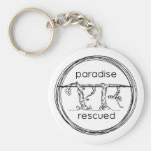 Paradise Rescued Keychain
