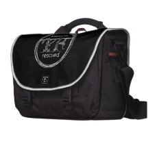 Paradise Rescued Logo on black Commuter Bag