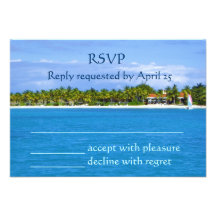 Paradise RSVP Custom Invitations