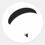 paragliding black icon sticker