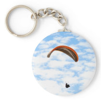 Paragliding in the Clouds - Customisable Keychain