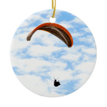 Paragliding in the Clouds Christmas Tree Ornament